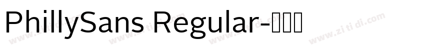 PhillySans Regular字体转换